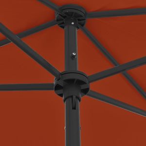 vidaXL Parasol plażowy, terakota, 180x120 cm 2