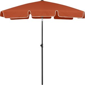 vidaXL Parasol plażowy, terakota, 180x120 cm 4