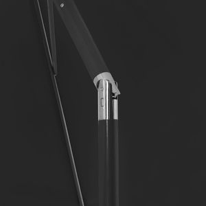 vidaXL Parasol plażowy, czarny, 180x120 cm 3