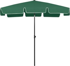 vidaXL Parasol plażowy, zielony, 200x125 cm 4