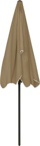 vidaXL Parasol plażowy, taupe, 200x125 cm 7