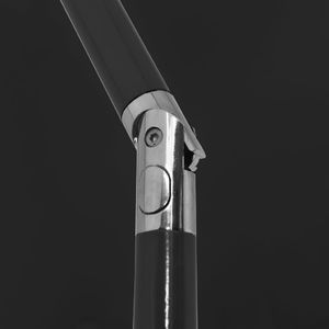 vidaXL Parasol plażowy, czarny, 200x125 cm 3