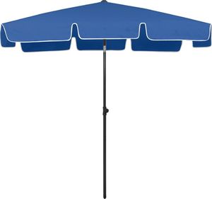 vidaXL Parasol plażowy, lazurowy, 200x125 cm 4