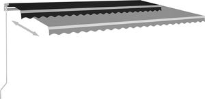 vidaXL Ręcznie zwijana markiza z LED, 500 x 300 cm, antracytowa 3