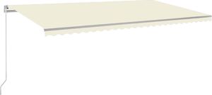 vidaXL Ręcznie zwijana markiza, 600x350 cm, kremowa 2