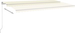 vidaXL Ręcznie zwijana markiza, 600x350 cm, kremowa 3