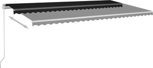 vidaXL Ręcznie zwijana markiza, 600x350 cm, antracytowa 3