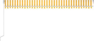 vidaXL Ręcznie zwijana markiza z LED, 600x350 cm, żółto-biała 4