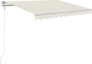 vidaXL Automatycznie zwijana markiza, 300 x 250 cm, kremowa 2