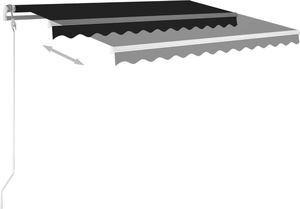 vidaXL Automatycznie zwijana markiza, 300 x 250 cm, antracytowa 3