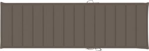 vidaXL Poduszka na leżak kolor taupe 200x70x4cm tkanina 3