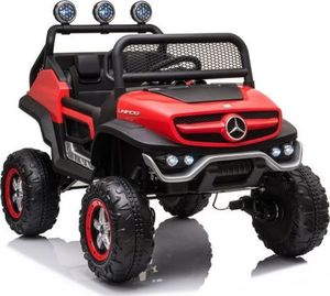 Lean Cars Pojazd na Akumulator Mercedes Unimog S Czerwony Lakier 1