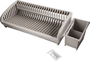 SUSZARKA DO NACZYŃ Z OCIEKACZEM TAUPE 47,5X22X20CM 2