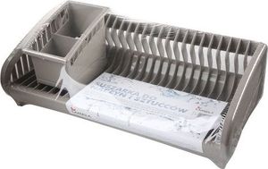 SUSZARKA DO NACZYŃ Z OCIEKACZEM TAUPE 47,5X22X20CM 4