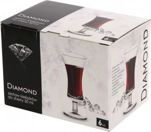 DIAMOND KPL.6 KIELISZKÓW LIKIER/SHERRY 50ML 5