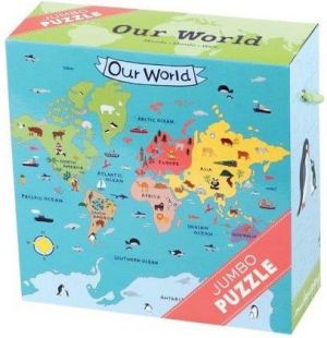Mudpuppy Puzzle Jumbo Mapa świata - (MUD2669) 1