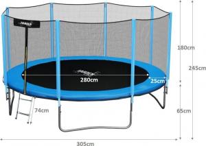 Trampolina ogrodowa TM TM-TRA10 z siatką zewnętrzną 10 FT 305 cm 9