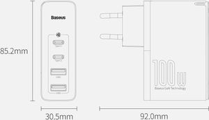 Ładowarka Baseus GaN2 Pro 2x USB-A 2x USB-C 3 A (CCGAN2P-L02) 13