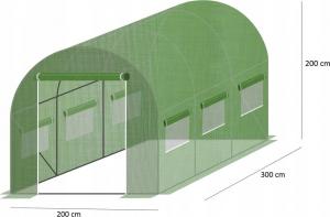 TM Szklarnia 300 cm x 200 cm x 200 cm (KX3840) 2