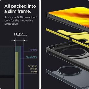 Spigen Etui Tough Armor Xiaomi Poco X3/X3 NFC Metal slate 5