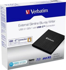 Napęd Verbatim Blue-ray Slimline USB 3.1 (43889) 4