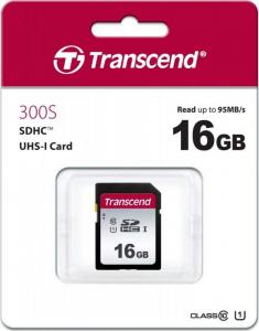 Karta Transcend 300S SDHC 16 GB Class 10 UHS-I/U1  (1_648139) 2