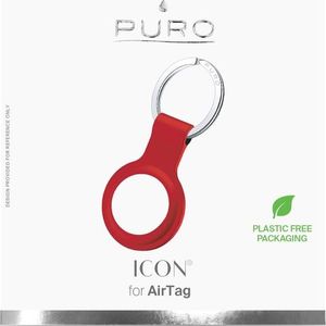 Puro Silikonowe etui PURO ICON Case Apple AirTag (czerwony) 5