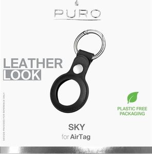 Puro Etui ze skóry SKY Case Apple AirTag (czarny) 6