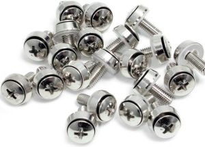 StarTech Zestaw śrubki M6 x 12mm/podkładki - 100kpl. Srebrne (CABSCREWSM62) 2