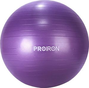 Proiron Piłka balansowa do jogi PROIRON Średnica: 75 cm, Grubość: 2 mm, Fioletowa, PVC 1