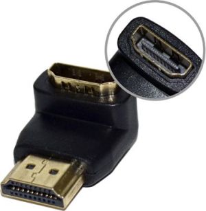 Adapter AV Vakoss HDMI - HDMI czarny (TC-H113K) 1