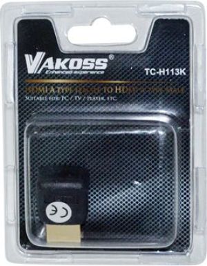 Adapter AV Vakoss HDMI - HDMI czarny (TC-H113K) 2
