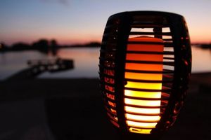 Saska Garden Lampa Ogrodowa Solarna Pochodnia Efekt Płomienia wys. 79cm, 33LED 6