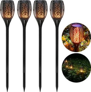 Saska Garden Lampa Ogrodowa Solarna Pochodnia Efekt Płomienia wys. 79cm, 33LED 8