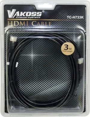 Kabel Vakoss HDMI - HDMI 3m czarny (TC-H733K) 2