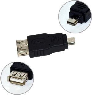Adapter USB Vakoss Micro USB - USB Czarny (TC-U109K) 1