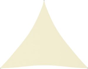 vidaXL Żagiel ogrodowy, tkanina Oxford, trójkątny, 3x3x3 m, kremowy 1