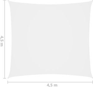 vidaXL Kwadratowy żagiel ogrodowy, tkanina Oxford, 4,5x4,5 m, biały 6