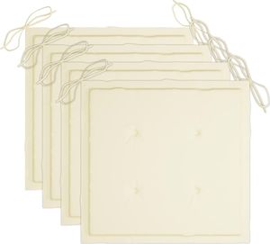 vidaXL Krzesła reżyserskie z poduszkami, 4 szt., lite drewno akacjowe (3061172) 7