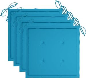 vidaXL Krzesła reżyserskie z poduszkami, 4 szt., lite drewno akacjowe (3061176) 7