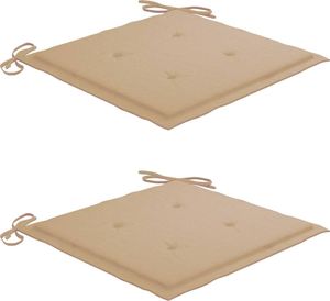 vidaXL Składane krzesła ogrodowe z poduszkami, 2 szt., bambusowe (3063990) 7