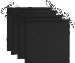 vidaXL Składane krzesła ogrodowe, 4 szt., poduszki, drewno akacjowe (3064570) 3