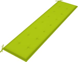 vidaXL Poduszka na ławkę ogrodową jasnozielona 200x50x4cm tkanina 1