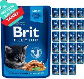 Brit Premium Kitten Chicken Chunks Kurczak 24 x 100 g 1