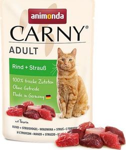 Animonda ANIMONDA KOT sasz.85g CARNY WOŁOWINA STRUŚ 1