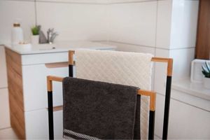 Galicja Stojak na ręczniki łazienkowe Black&White, czarny 3