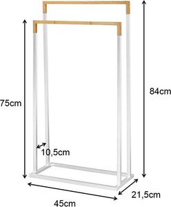 Galicja Stojak na ręczniki łazienkowe Black&White, czarny 4
