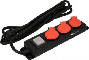 Listwa zasilająca Yato H07RN-F 3 gniazda 3 m czarna (YT-81240) 2