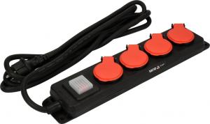 Listwa zasilająca Yato H07RN-F 4 gniazda 3 m czarna (YT-81241) 2