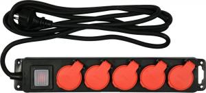 Listwa zasilająca Yato H07RN-F 5 gniazd 3 m czarna (YT-81242) 2